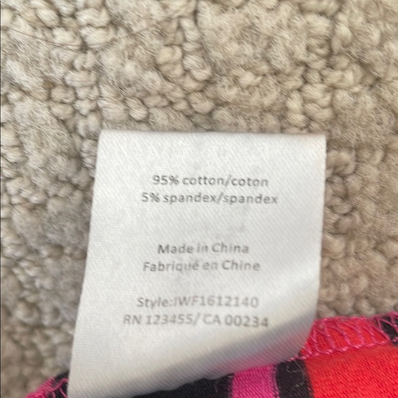 Striped Black and Red Women's Top - Picture 7 of 8